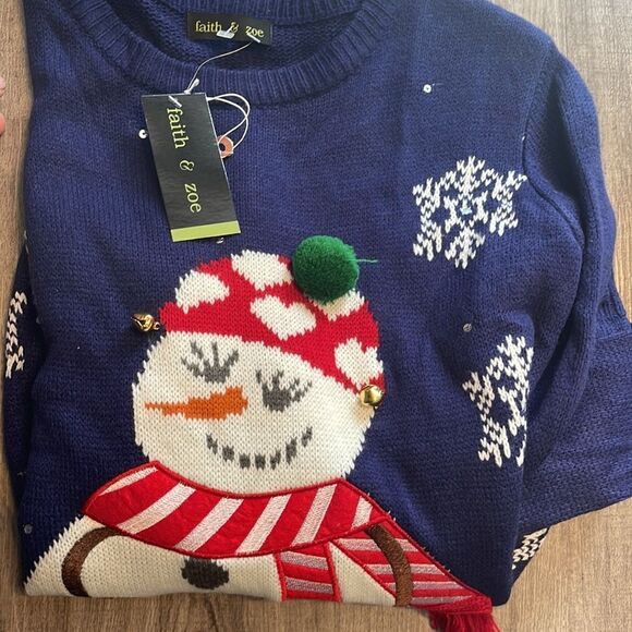 Faith & Zoe Fairisle Christmas Sweater . NEW - Picture 2 of 2